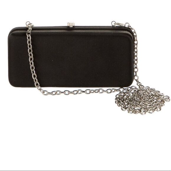 Lambertson Truex Black Satin Evening Bag - Picture 1 of 12